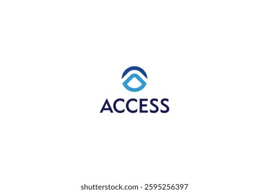 Letter A minimal creative circular logo
