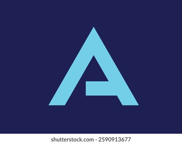 Letter A minimal logo icon design