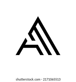 Letter Minimal Monogram Logo Design Stock Vector (Royalty Free ...