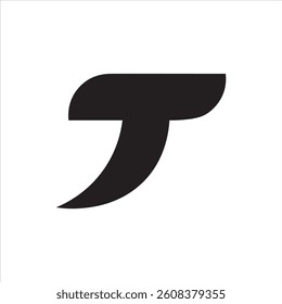 letter Minimalist Abstract T Logo
