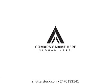 A Letter Minimalist Business Logo Design