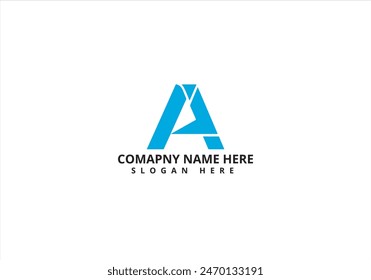 A Letter Minimalist Business Logo Design