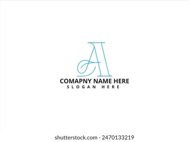 A Letter Minimalist Business Logo Design