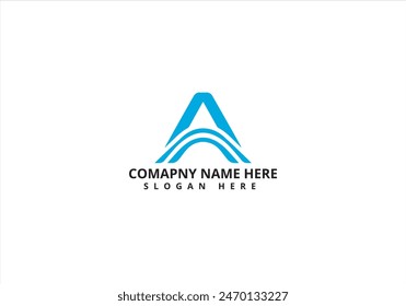 A Letter Minimalist Business Logo Design