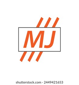 logo de MJ. MJ. Ilustración vectorial de diseño de logotipo de MJ para empresa creativa, negocio, industria
