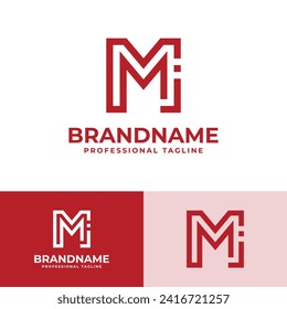 Letter MJ Modern Logo, suitable for business with MJ or JM initials