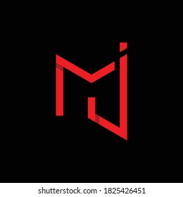 Letter MJ Modern Monogram Abstract Creative Business Logo