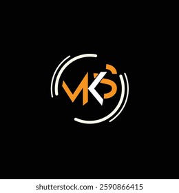 Letter MKS Logo Icon Vector Image Design For Company 