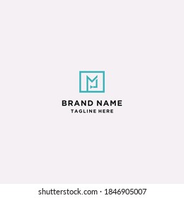 letter ml abstract vector logo design template download