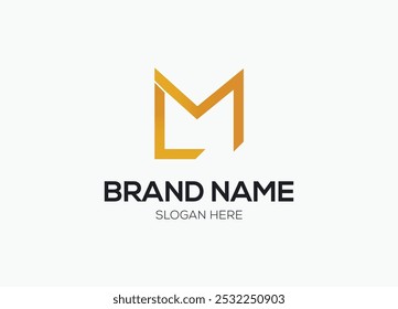 Letter ML Dynamic Logo, Modern Initial logo,  Letter ML Company Business Logo Vector Template Design