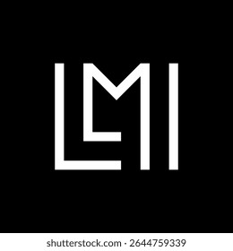 Letra ML o logotipo de monograma creativo LM