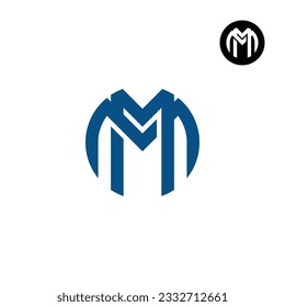 Letter MM Circle Bold logo design