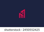 letter mm with city logo icon design vector design template inspiration