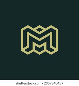 Letter MM or Double M logo