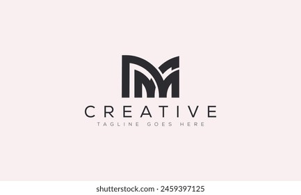 Letter MM logo design template vector illustration