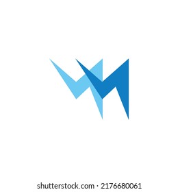 Letter MM logo design vector