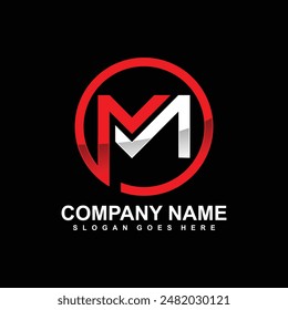 letter MM logo. MM. MM logo design vector illustration for creative company, business, industry