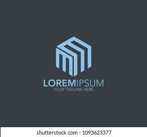 Letter MM logo template