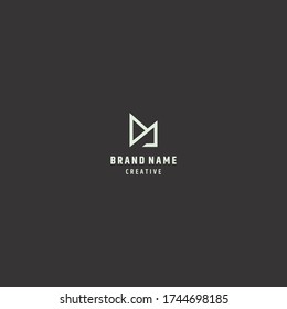 Letter MN Abstract logo template design in Vector illustration 