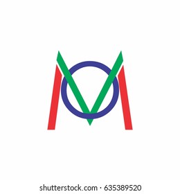 letter mo design logo 