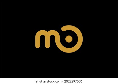 Letter MO logo design vector. Monogram M illustration design. Technology letter vector icon.