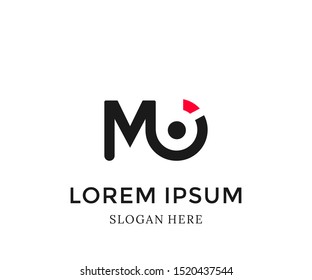  Letter MO logo template vector illustration