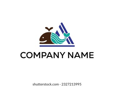 A letter modern abstract logo and branding animal logo design . Perfect logo for business related to industry. creative style logo design vector.