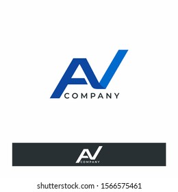 Letter AN Modern Company Logo Design Vector Template