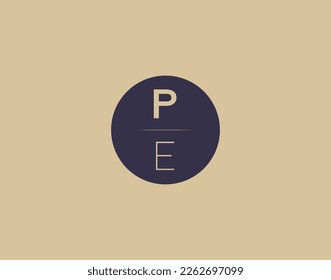 RE letter modern elegant logo design vector images
