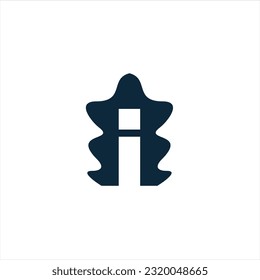 I letter modern logo. Abstract I logo for sale. A modern I letter logo, in black and white which adds a simple yet memorable impression. A logo suitable for all types of industries.