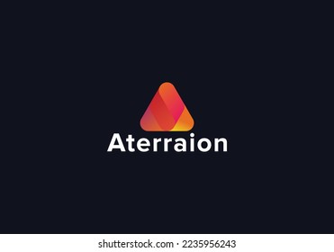 A letter Modern Logo Colourful Logo Design