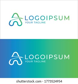 Letter A Modern Logo Design