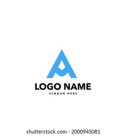 a letter modern logo design