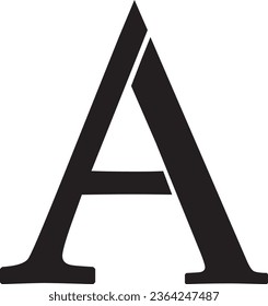 Letra A diseño de logotipo moderno