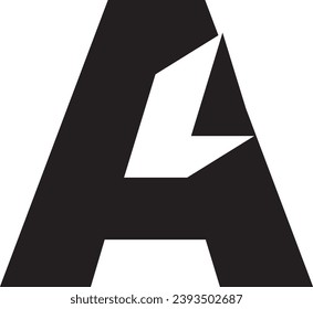 letter A modern logo design