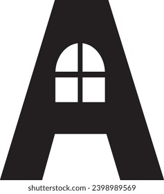 letter A modern logo design