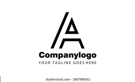 A Letter Modern Logo Design. A Letter Logo on White Background Vector Template