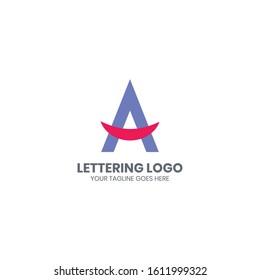 Letter A Modern Logo Design Template