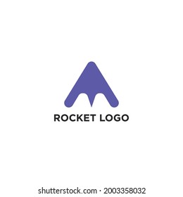 A letter modern logo design template