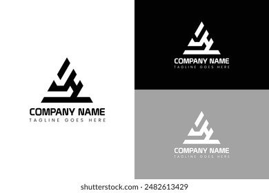 Letter A modern logo design template