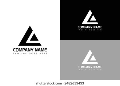 Letter A modern logo design template