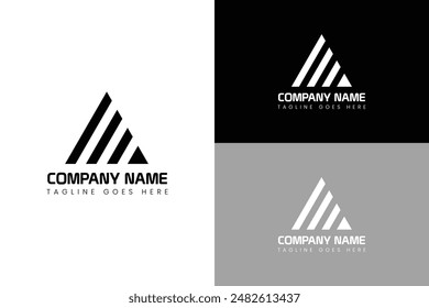 Letter A modern logo design template