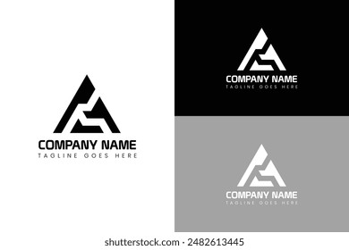 Letter A modern logo design template