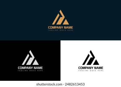 Letter A modern logo design template