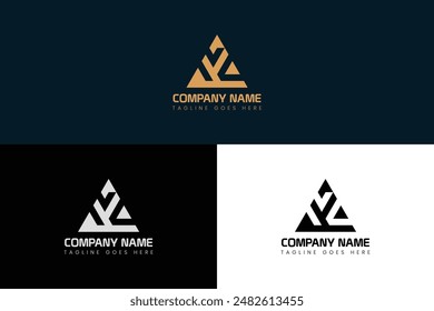 Letter A modern logo design template