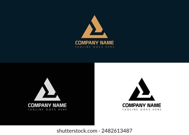 Letter A modern logo design template