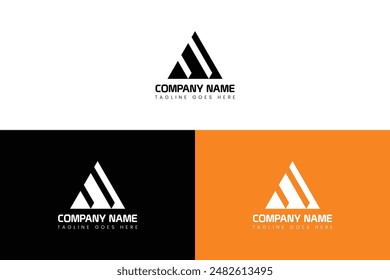 Letter A modern logo design template