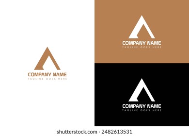 Letter A modern logo design template