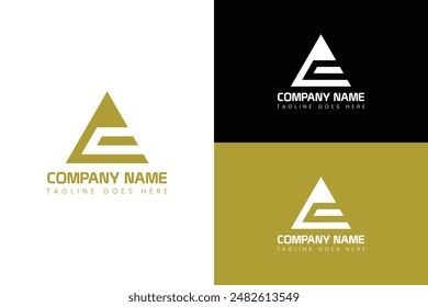 Letter A modern logo design template