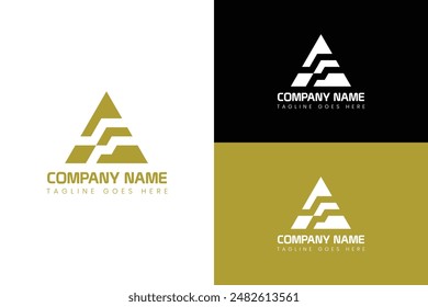 Letter A modern logo design template